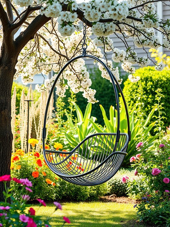 stylish elevated metal seat