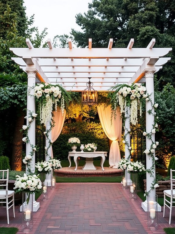 stylish garden shade structure