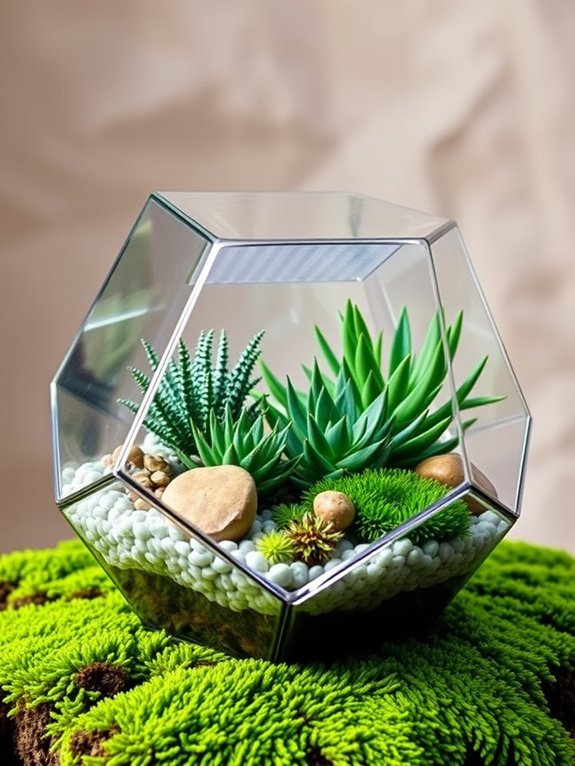 stylish indoor plant display