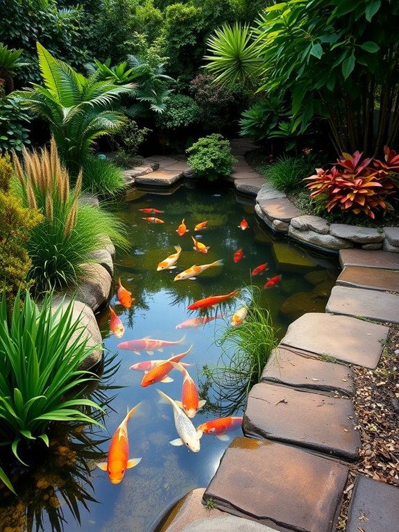 sustainable pond with natives