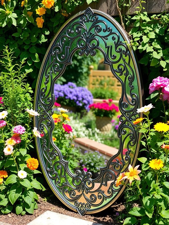 sustainable reflective outdoor decor