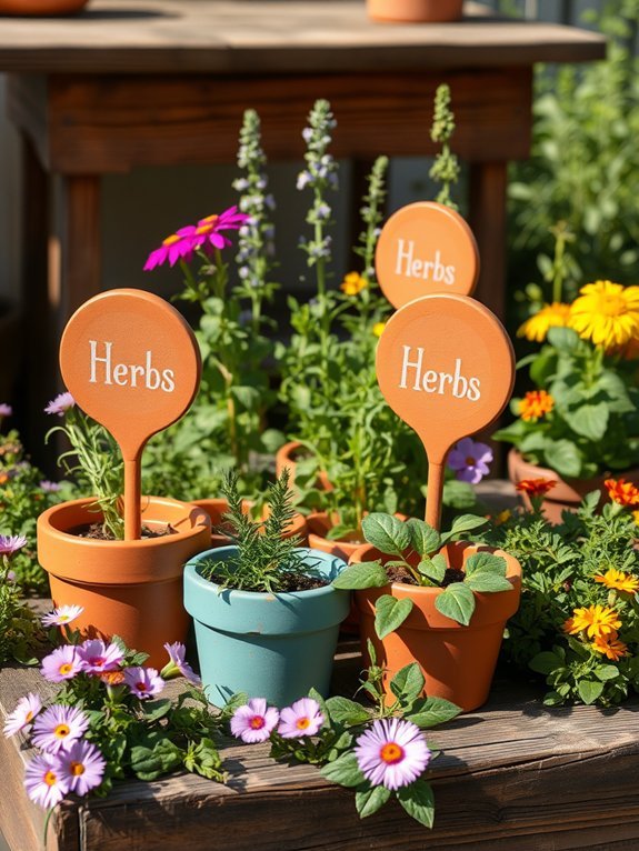 terracotta plant labeling tools