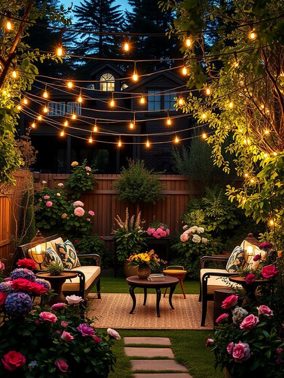twinkling decorative lighting strands