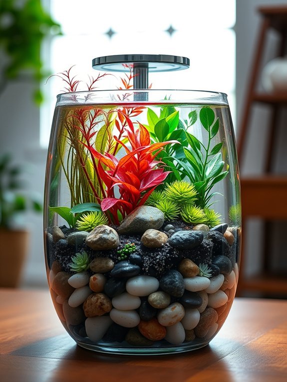 underwater plant habitat setup