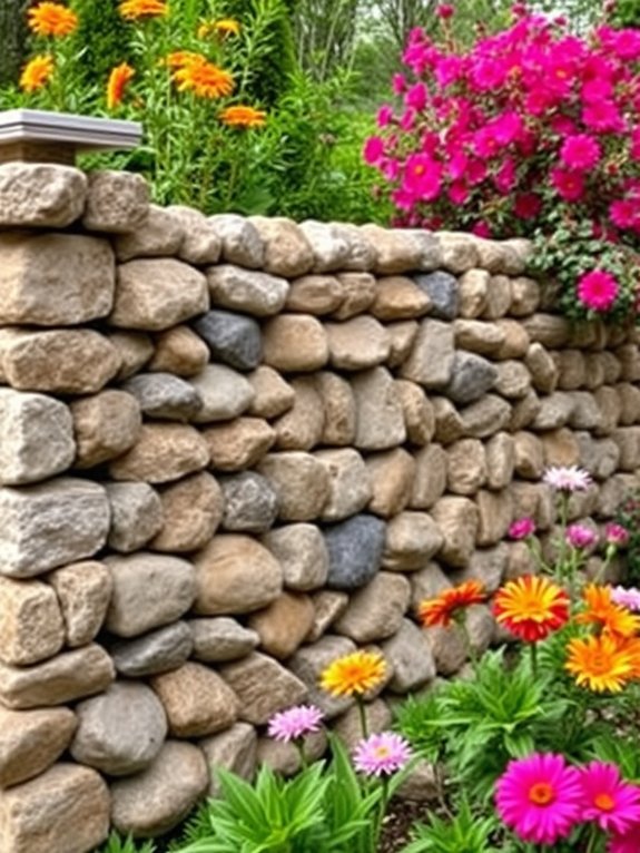 unique textured gabion fences