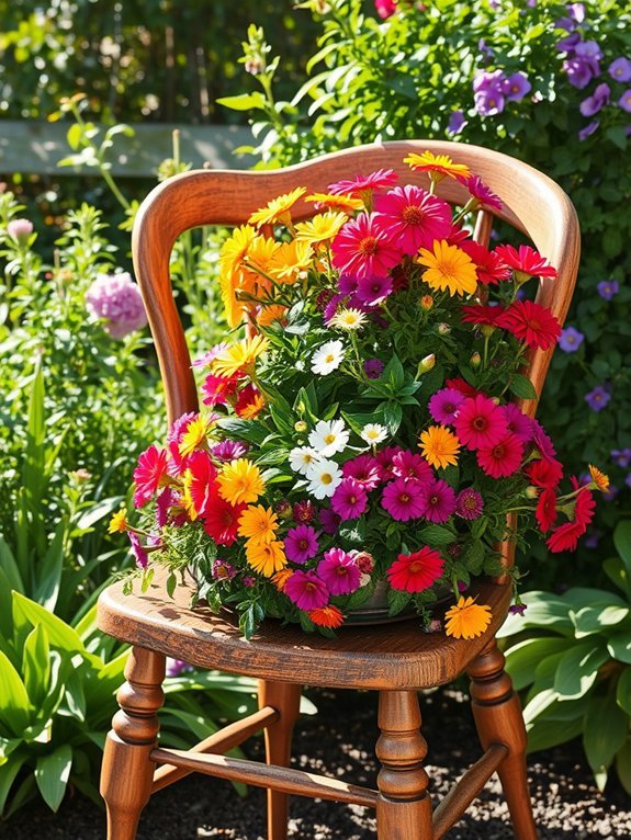 upcycled furniture garden planters