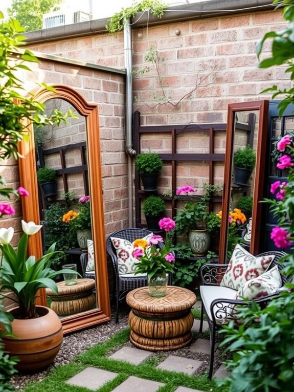 use mirrors to enhance