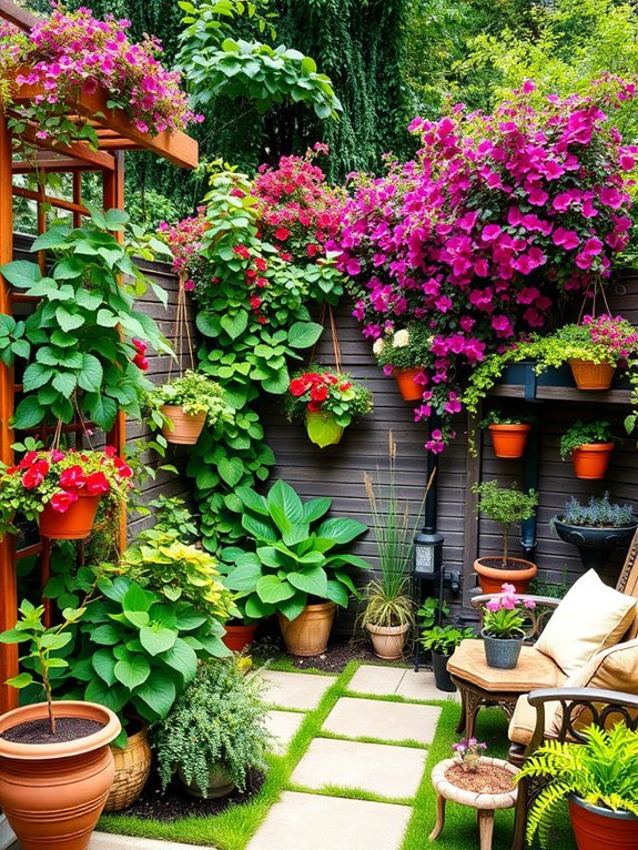 utilize vertical garden growth