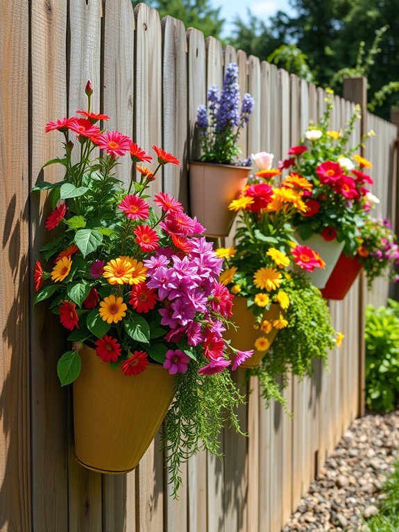 vertical gardening fabric planters
