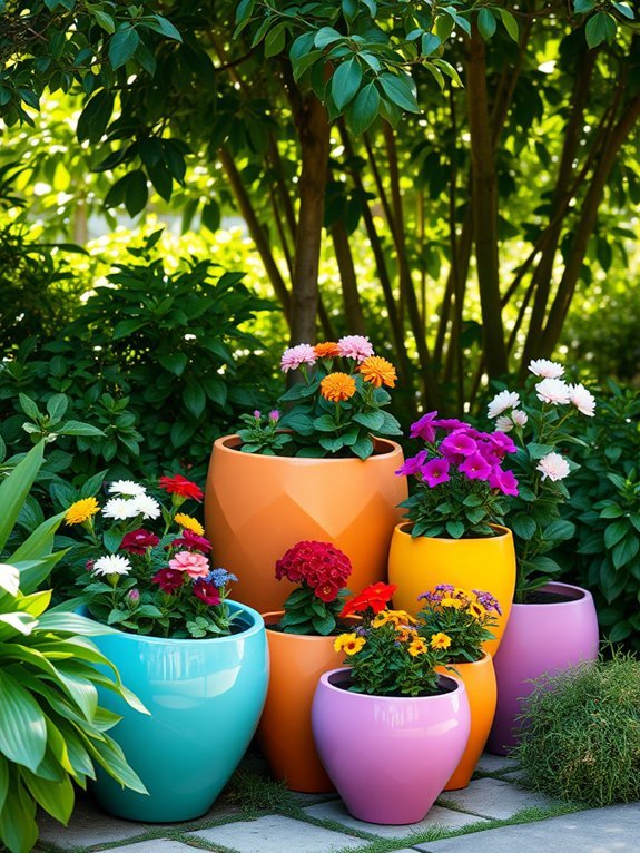 vibrant and stylish planters