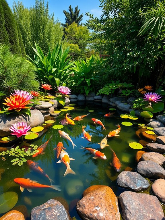 vibrant aquatic life scene