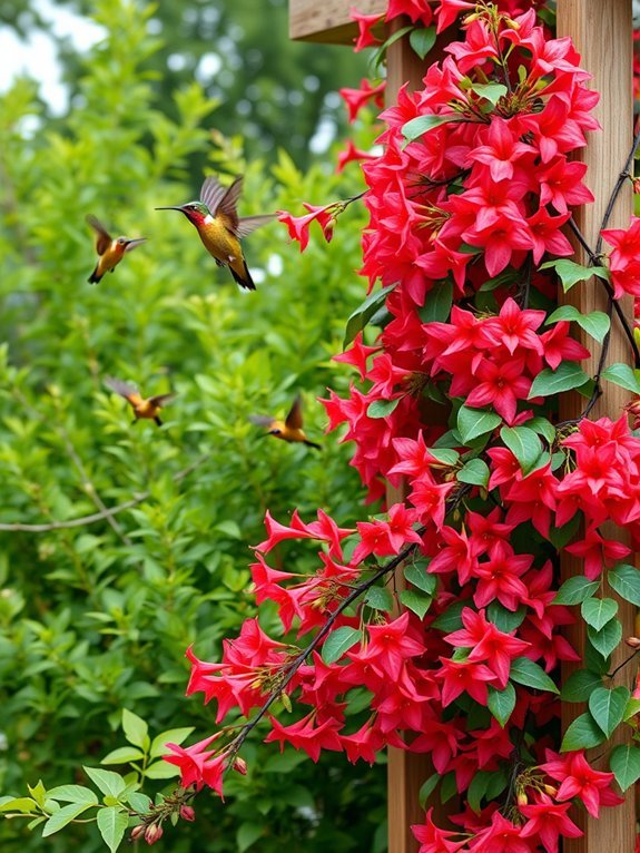 vibrant climbing flowering plant