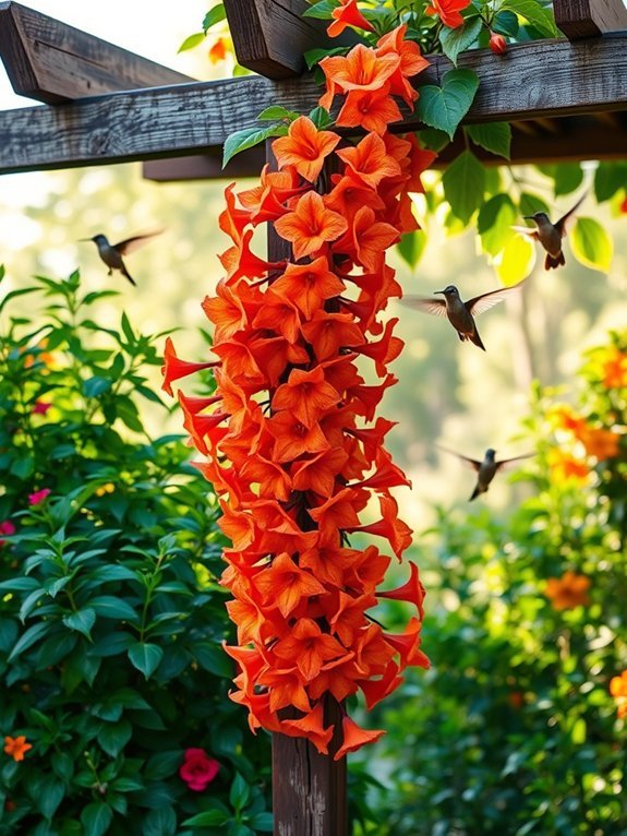 vibrant climbing flowering plant