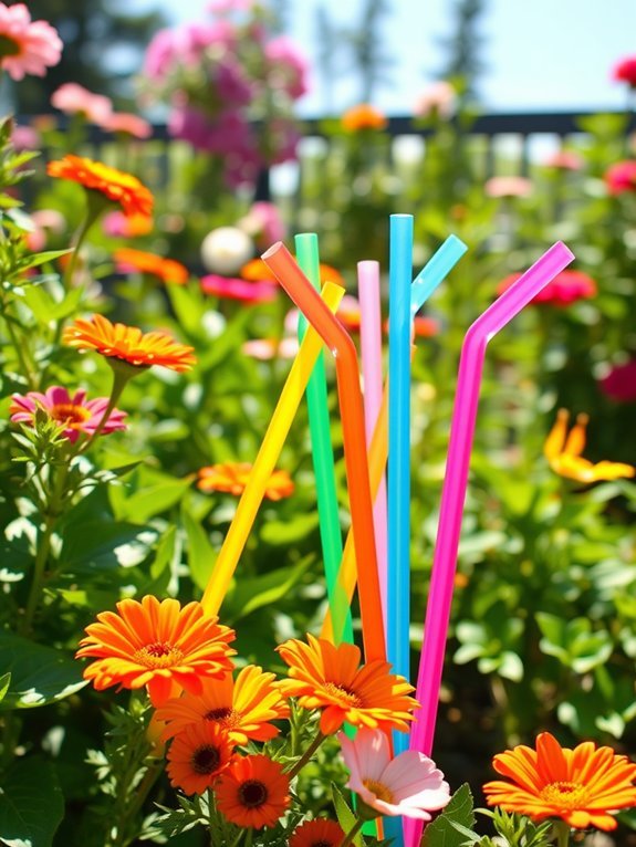 vibrant flexible drinking utensils