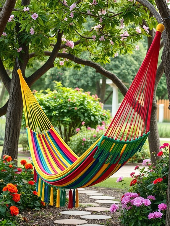 vibrant hammock ropes design
