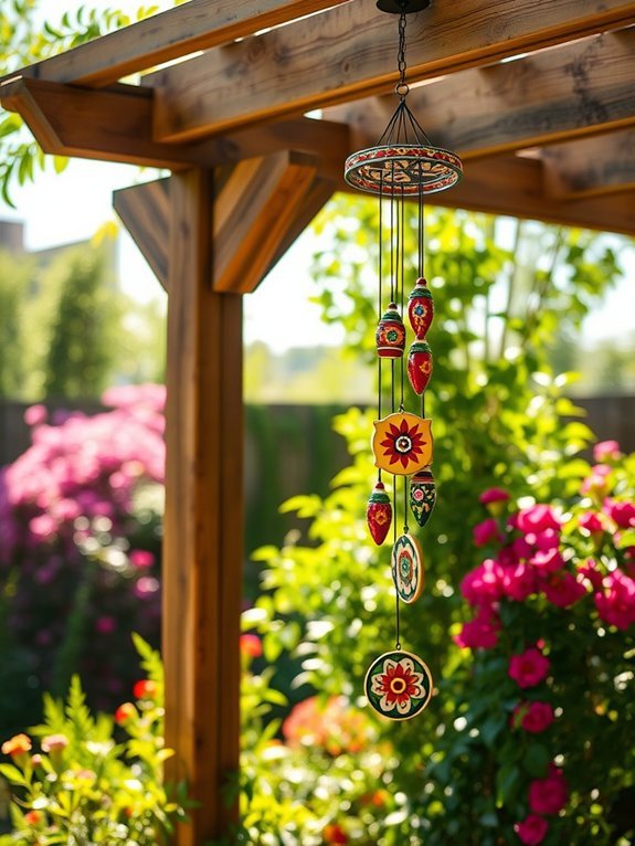 vibrant outdoor musical decor