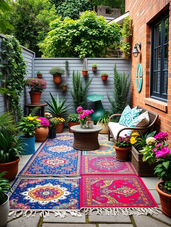 vibrant outdoor rug options