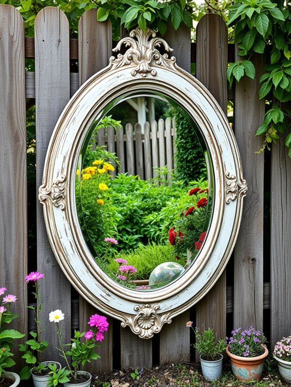 vintage styled decorative mirror