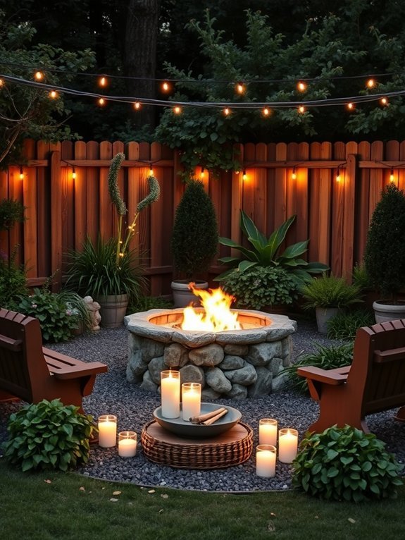 warm outdoor gathering space